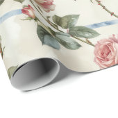 Vintage Pink Rose ラッピングペーパー (ロールコーナー)
