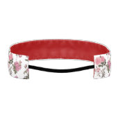 Vintage Pink Roses アスレチックヘッドバンド (裏面)