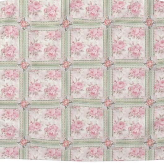 Vintage Pink Roses Patchwork エプロン
