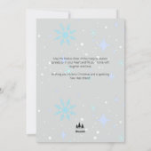 Vintage Pink Script Village Non Photo  Christmas シーズンカード (裏面)