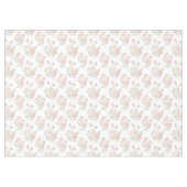 Vintage pink tablecloth, floral tablecloth テーブルクロス (正面(横))