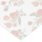 Vintage pink tablecloth, floral tablecloth テーブルクロス (アングル)