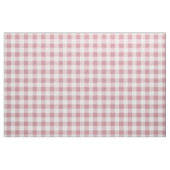 Vintage Pink & White Plaid Gingham ファブリック (ファットクウォーター)