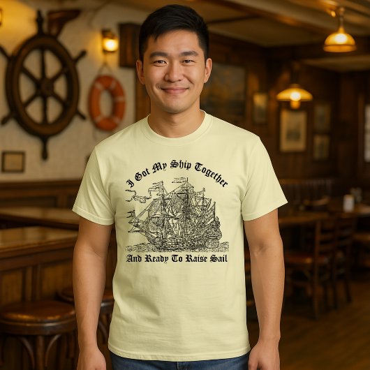 Vintage Pirate Ship Tシャツ