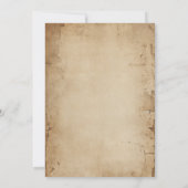 Vintage Pirate Skull Halloween Party  招待状 (裏面)