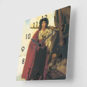 Vintage Pirates Buccaneer was a Picturesque Fellow スクエア壁時計 (傾斜)