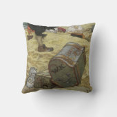 Vintage Pirates, William Kidd Burying Treasure クッション (裏面)