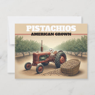 Vintage Pistachio Farming ポストカード