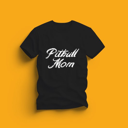 Vintage Pitbull Mom Tシャツ