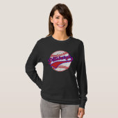 Vintage Pittsburgh Cityscape Baseball  Men Women K Tシャツ (正面フル)