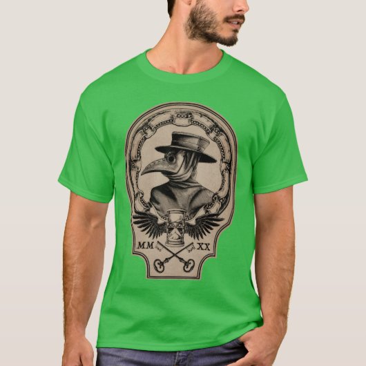 Vintage Plague Doctor boy Tシャツ (正面)