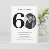 Vintage Plaid 60th Birthday Photo Invitation 招待状 (スタンド正面)