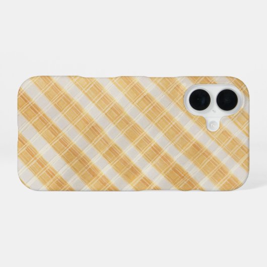 Vintage Plaid Phone Case iPhone 16ケース (裏面横)