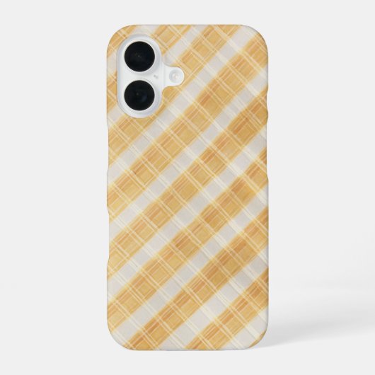 Vintage Plaid Phone Case iPhone 16ケース (裏面)