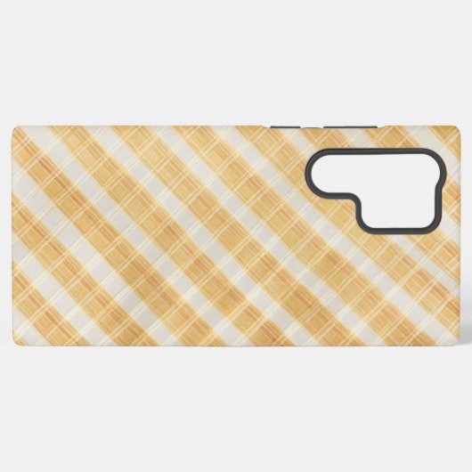 Vintage Plaid Phone Case Samsung Galaxyケース (裏面横)