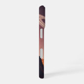 Vintage Planet Behind the Cliffs iPhone 16ケース (右側面)