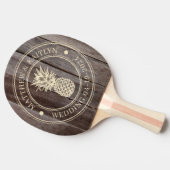  Vintage Planks Pineapple Wedding Names 卓球ラケット (横)