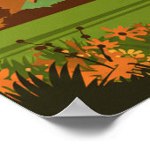 Vintage Plano Texas ポスター (角)