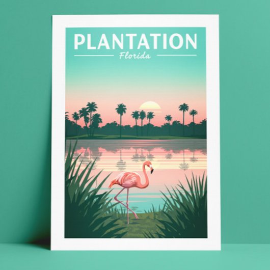 Vintage Plantation Florida ポストカード