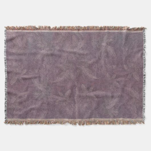 Vintage Plum Dragonfly Dance スローブランケット (正面)