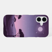 Vintage Plum Dusk iPhone 16ケース (裏面横)