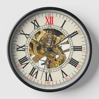 Vintage Pocket watch design wall clock 壁時計