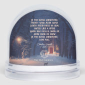 Vintage Poem Dark Academia Photo Snowglobe (正面)