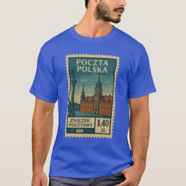 Vintage Poland Postage Stamp Shirt Tシャツ