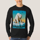 Vintage Polar Bear  Melting Arctic Tシャツ (正面)