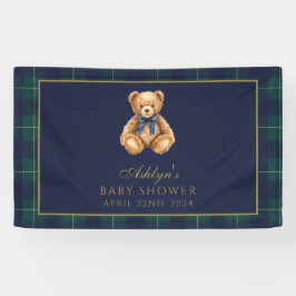 Vintage Polo Teddy Bear Baby Shower Banner 横断幕