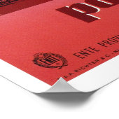 Vintage Pompeii Italian travel ポスター (角)