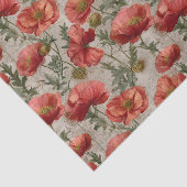 Vintage Poppies Decoupage 薄葉紙 (詳細)