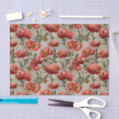 Vintage Poppies Decoupage 薄葉紙 (クラフト)