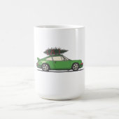 Vintage Porsche 911 964 Christmas コーヒーマグカップ (中央)