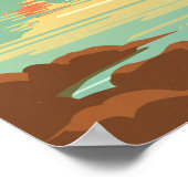 Vintage Port St. Lucie Florida ポスター (角)