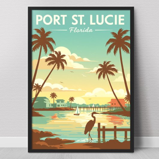Vintage Port St. Lucie Florida ポスター