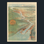 Vintage Portland Illustration Poster ポスター<br><div class="desc">Vintage Portland,  OR Illustration</div>
