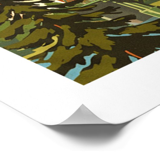 Vintage Portland Oregon ポスター (角)