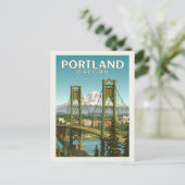 Vintage Portland Oregon ポストカード (スタンド正面)