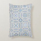 Vintage Portugal Azulejo traditional アクセントクッション (正面(垂直))