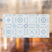 Vintage Portugal Azulejo traditional ウィンドウサイン (シート2)