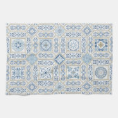 Vintage Portugal Azulejo traditional キッチンタオル (横)