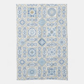 Vintage Portugal Azulejo traditional キッチンタオル (縦)