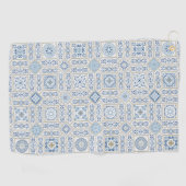 Vintage Portugal Azulejo traditional ゴルフタオル (横)