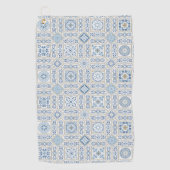 Vintage Portugal Azulejo traditional ゴルフタオル (正面)