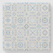 Vintage Portugal Azulejo traditional ストーンコースター (正面)