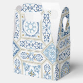 Vintage Portugal Azulejo traditional フェイバーボックス (オープン)