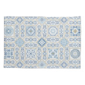 Vintage Portugal Azulejo traditional 枕カバー (裏面-左)
