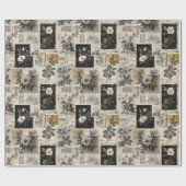 Vintage Postal Stamps Marks ラッピングペーパー (フラット)