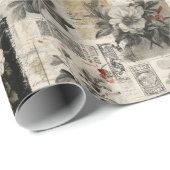 Vintage Postal Stamps Marks ラッピングペーパー (ロールコーナー)